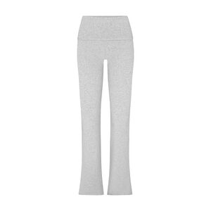 Women's Skims cotton jersey foldover pant light heather grey medium